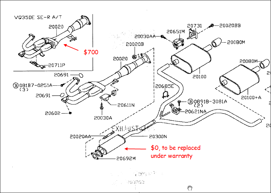 2002 Nissan pathfinder catalytic converter replacement #9